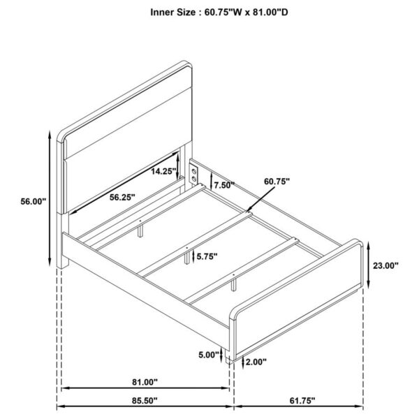 Ladera 5-piece Queen Bedroom Set Light Elm