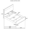 Ladera 56-inch Queen Panel Bed Light Elm