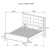 Robyn Wood Eastern King Platform Bed Light Ash