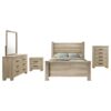 Oakglen 5-piece Eastern King Bedroom Set Weathered Oak