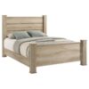 Oakglen 55-inch Eastern King Panel Bed Weathered Oak