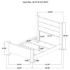 Oakglen 55-inch Queen Panel Bed Weathered Oak