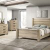 Oakglen 55-inch Queen Panel Bed Weathered Oak