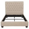 Chloe Upholstered Full Panel Bed Oatmeal
