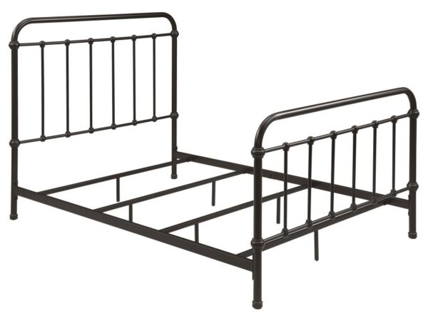 Livingston Metal Full Open Frame Bed Dark Bronze