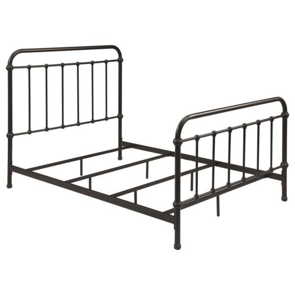 Livingston Metal Full Open Frame Bed Dark Bronze