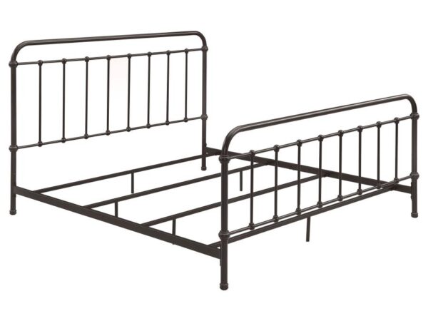 Livingston Metal Eastern King Open Frame Bed Dark Bronze