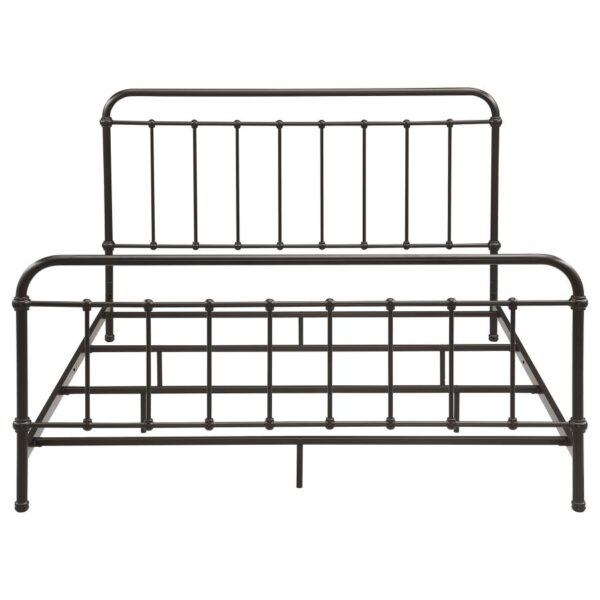 Livingston Metal Eastern King Open Frame Bed Dark Bronze