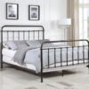 Livingston Metal Queen Open Frame Bed Dark Bronze