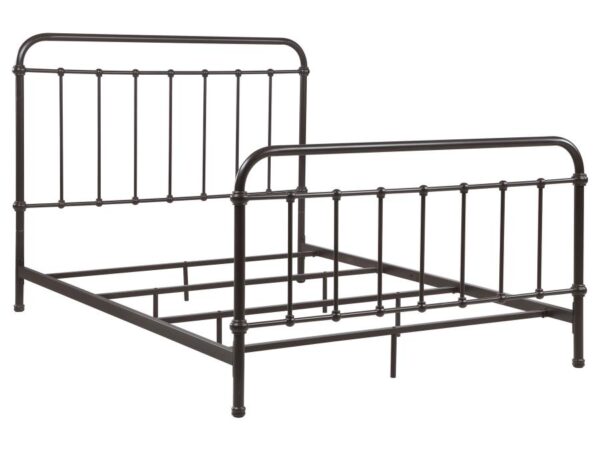 Livingston Metal Queen Open Frame Bed Dark Bronze