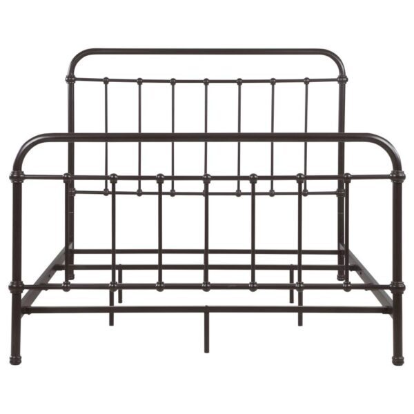 Livingston Metal Queen Open Frame Bed Dark Bronze