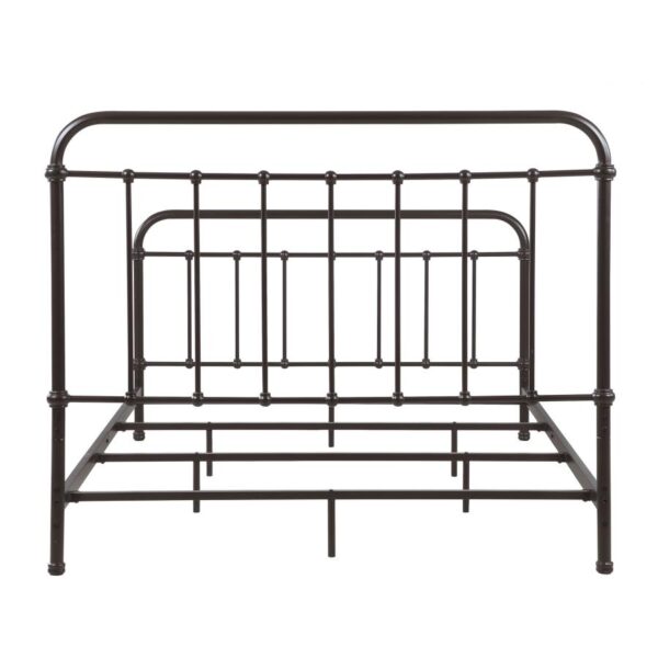 Livingston Metal Queen Open Frame Bed Dark Bronze