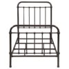 Livingston Metal Twin Open Frame Bed Dark Bronze