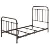 Livingston Metal Twin Open Frame Bed Dark Bronze