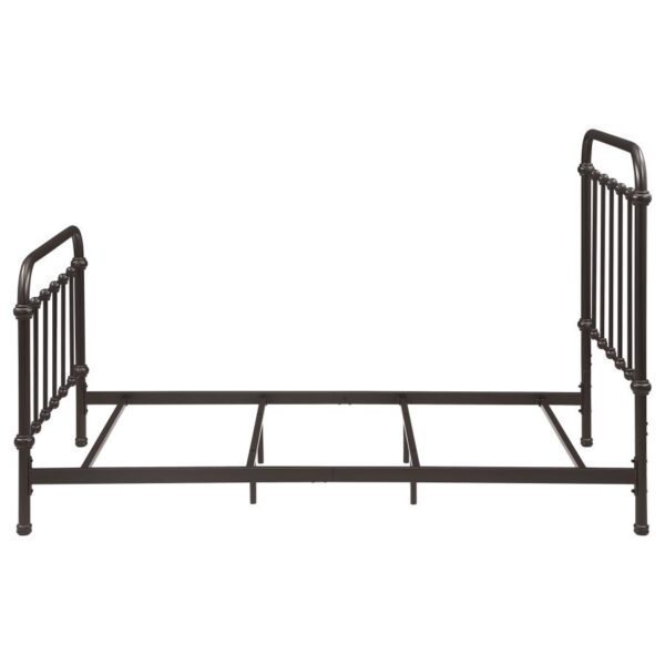 Livingston Metal Twin Open Frame Bed Dark Bronze