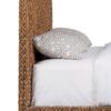 Laughton Banana Leaf Eastern King Panel Bed Amber