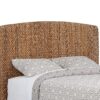 Laughton Banana Leaf Queen Panel Bed Amber