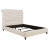 Devon 57-inch Upholstered Full Panel Bed Beige