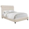 Devon 57-inch Upholstered Eastern King Panel Bed Beige