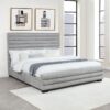Patricia 58-inch Boucle Upholstered Eastern King Bed Grey