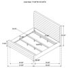 Patricia 58-inch Boucle Upholstered Eastern King Bed Grey