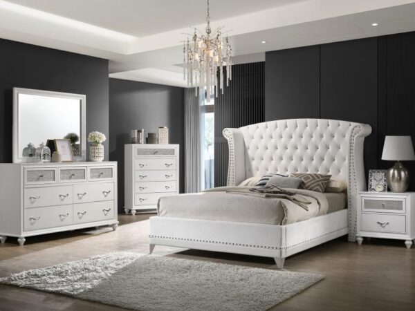 Barzini 5-piece Queen Bedroom Set White
