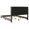 Dorian Fabric Upholstered Queen Panel Bed Taupe