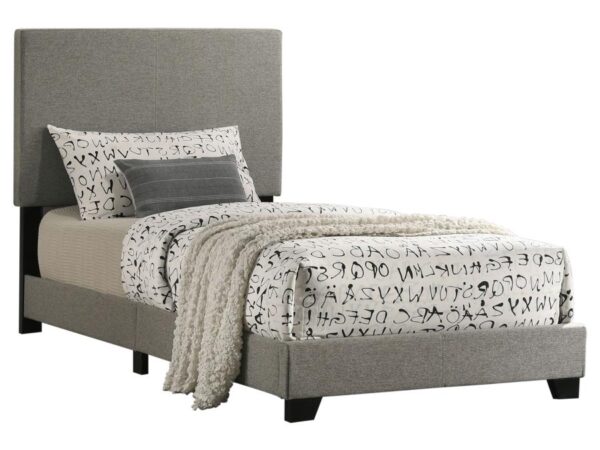 Dorian Fabric Upholstered Twin Panel Bed Taupe