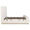 Nala Upholstered Eastern King Sleigh Bed Cream