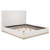Knox Upholstered EASTERN KING Panel Bed Cream