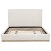Knox Upholstered EASTERN KING Panel Bed Cream