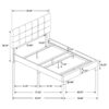 Mapes Upholstered Full Panel Bed Charcoal