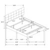 Mapes Upholstered Eastern King Panel Bed Charcoal