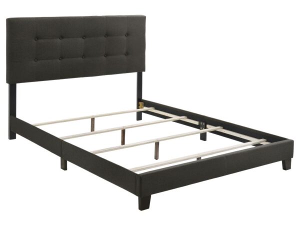 Mapes Upholstered Queen Panel Bed Charcoal