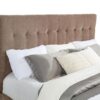 Senna Upholstered Eastern King Audio Flame Visualizer Bed Brown