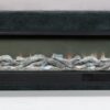 Preston Upholstered Queen Audio Flame Visualizer Bed Dark Blue