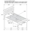 Soledad Upholstered Full Storage Panel Bed Grey