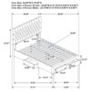 Soledad Upholstered Full Storage Panel Bed Light Grey