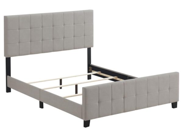 Fairfield Upholstered Queen Panel Bed Beige