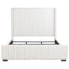 Natasha 65-inch Upholstered Eastern King Wingback Bed Cream