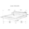 Trinity Upholstered Eastern King Platform Bed Green