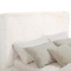 Rebecca Faux Fur Upholstered Queen Bed Cream