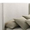 Alamosa Boucle Upholstered Eastern King Platform Bed White