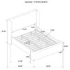 Alamosa Boucle Upholstered Eastern King Platform Bed White
