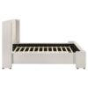 Alamosa Boucle Upholstered Queen Wingback Bed White
