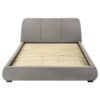 Mokena 46-inch Upholstered Eastern King Platform Bed Taupe