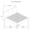 Mokena 46-inch Upholstered Eastern King Platform Bed Brown