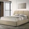 Mokena 46-inch Upholstered Queen Platform Bed Brown