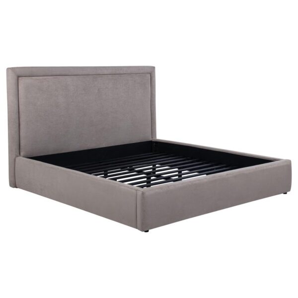 Lawson 54-inch Upholstered Eastern King Platform Bed Mushroom