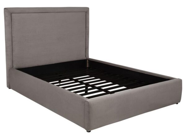 Lawson 54-inch Upholstered Queen Platform Bed Mushroom